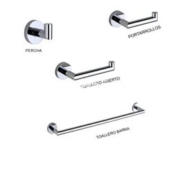 Accesorios de baño en latón y zamak cromado – Modelo LEA - Imagen 1