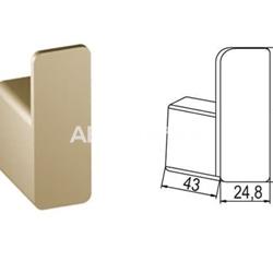 Accesorios de baño en oro cepillado modelo ERO - Imagen 2