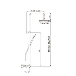 Conjunto de ducha WHITE 1 C monomando (blanco) - Imagen 2