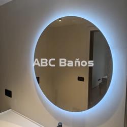 Espejo de baño redondo con luz led mod. SOL - Imagen 1