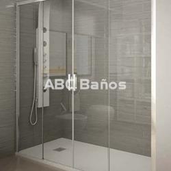 Frente de ducha FUTURE FT-225 de 2 fijos + 2 hojas correderas (sin perfil inferior) - Imagen 1