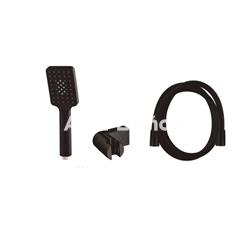 Grifo de ducha BLACK 1 completo (con soporte, mango y flexo) - Imagen 2