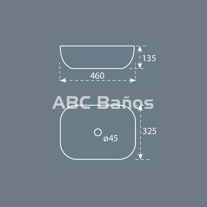 Lavabo cerámico sobre Mueble Mod. HORUS - Imagen 2
