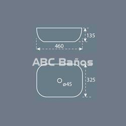 Lavabo cerámico sobre Mueble Mod. HORUS - Imagen 2