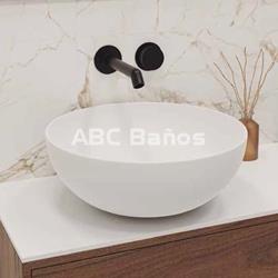 Lavabo sobre Mueble Mod. BOLD en blanco brillo o mate y negro mate - Imagen 2