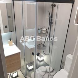 Mampara angular mod. AIRE (2 fijos+2 puertas correderas) - Imagen 2