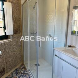 Mampara ducha angular CLOE CL-220 (2 fijos + 2 puertas correderas) Perfil Cromo - Imagen 1