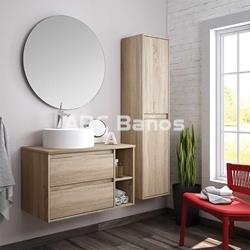 Mueble de baño DENIA con lavabo sobre mueble (redondo) - Imagen 1