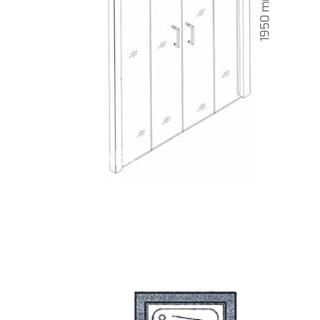 Frente de ducha FUTURE FT-225 de 2 fijos + 2 hojas correderas (sin perfil inferior) - Imagen 2